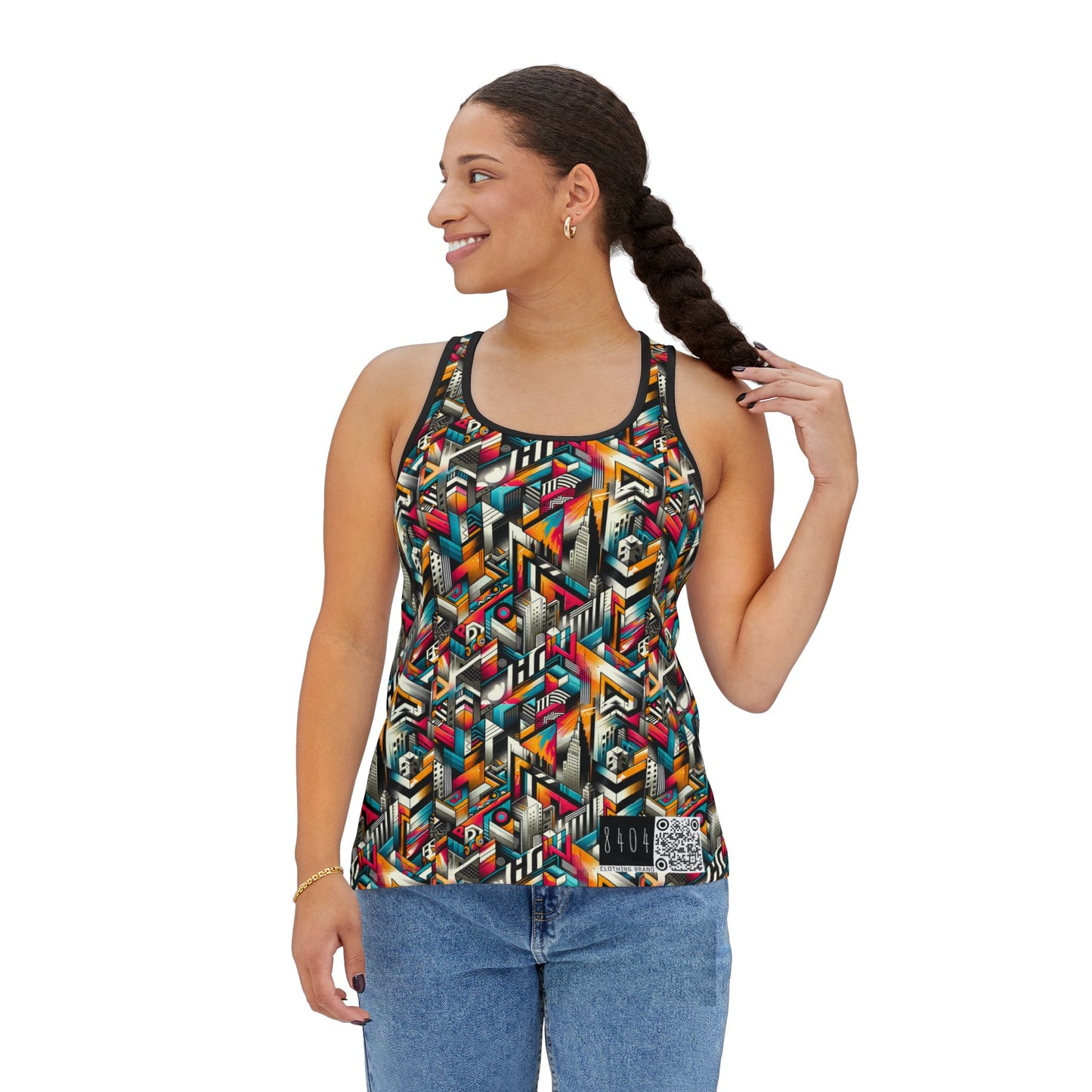 Graffiti Revival Urban Street Art Women's Tank Top - 8404 Design-62