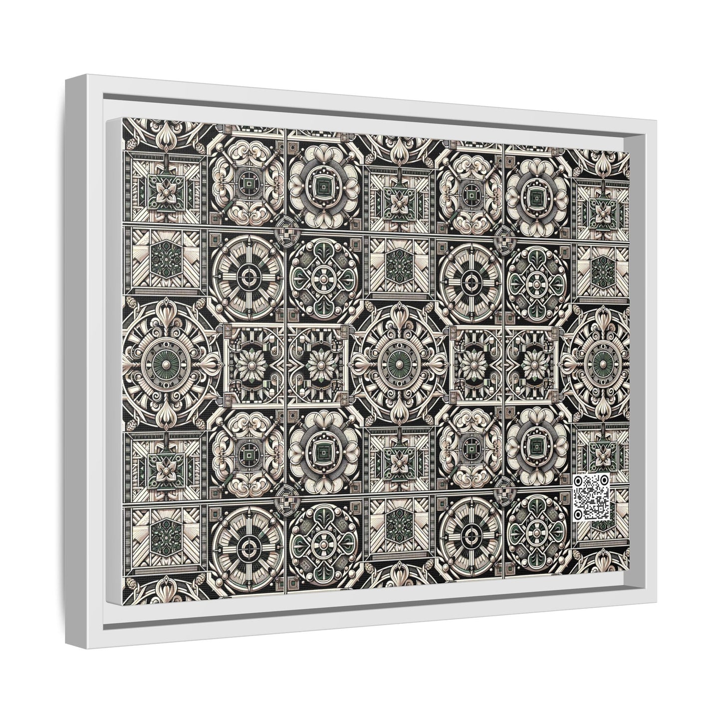 Cyber Garden Party Tech Garden Extravaganza Matte Canvas, Framed (multi-Color) - 8404 Design-45 A