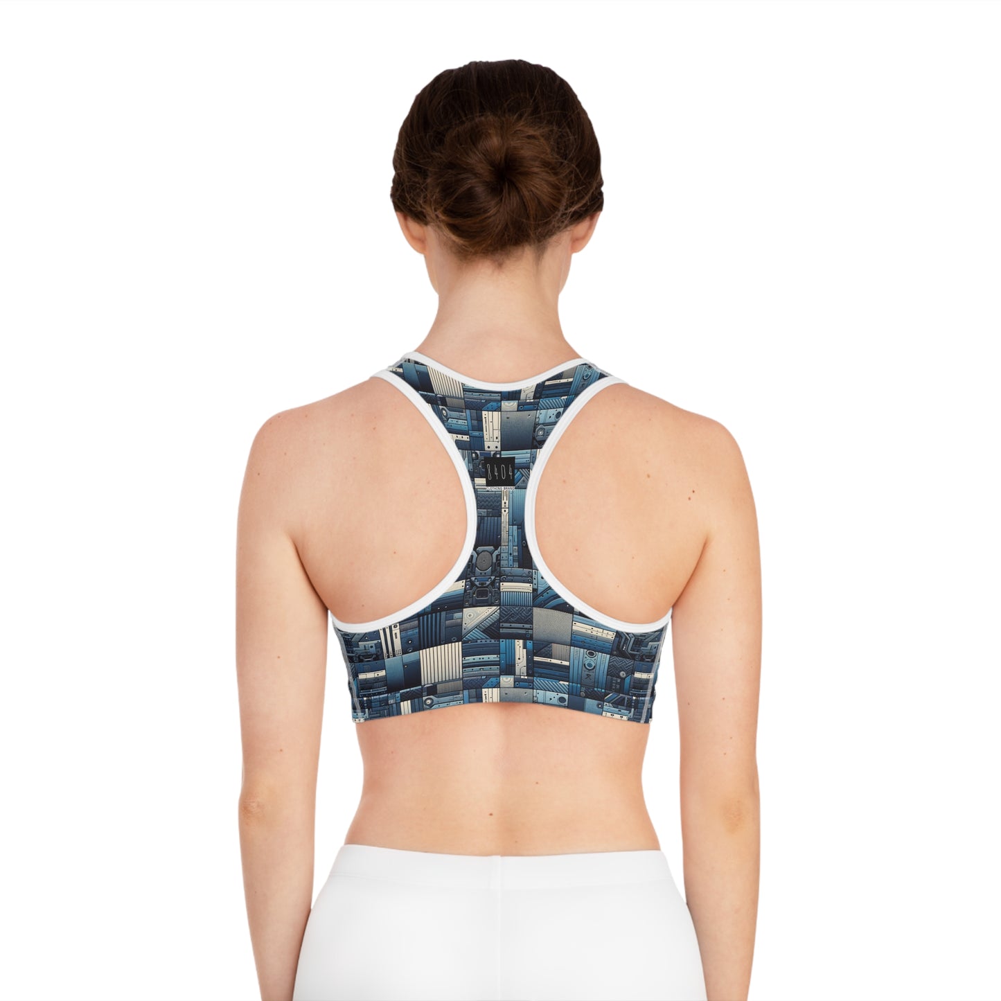 Tech-Inspired Utility Tech-Forward Streetwear With Utilitarian Edge Sports Bra - 8404 Design-44