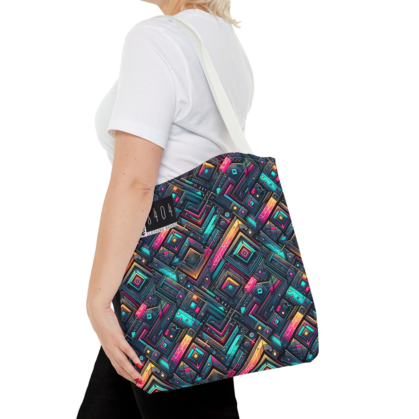 Tech-Inspired Graphics Cyberpunk Cool Tote Bag - 8404 Design-67