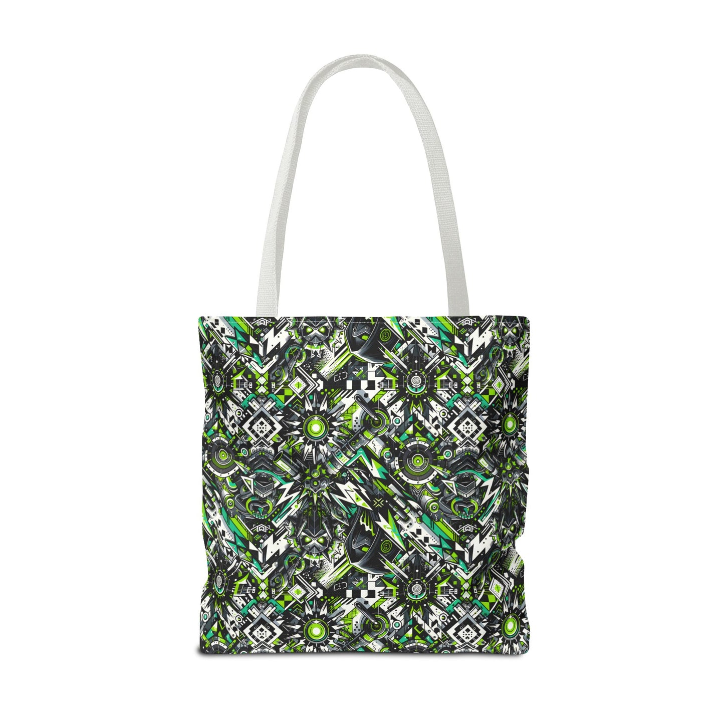 Graffiti Tech Fusion Bold Streetwear Fusion Tote Bag - 8404 Design-50