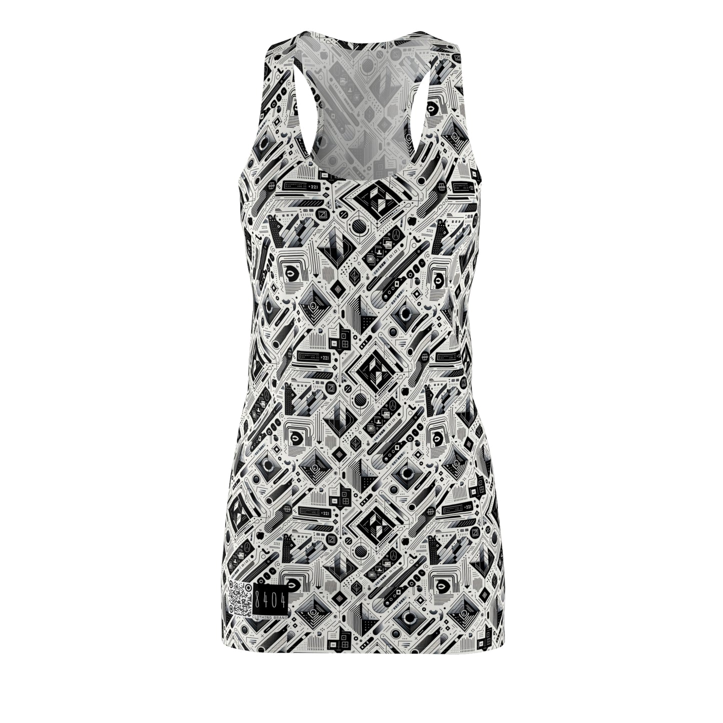 Tech Minimalism Minimalist Tech Women's Cut & Sew Racerback Dress - 8404 Design-72