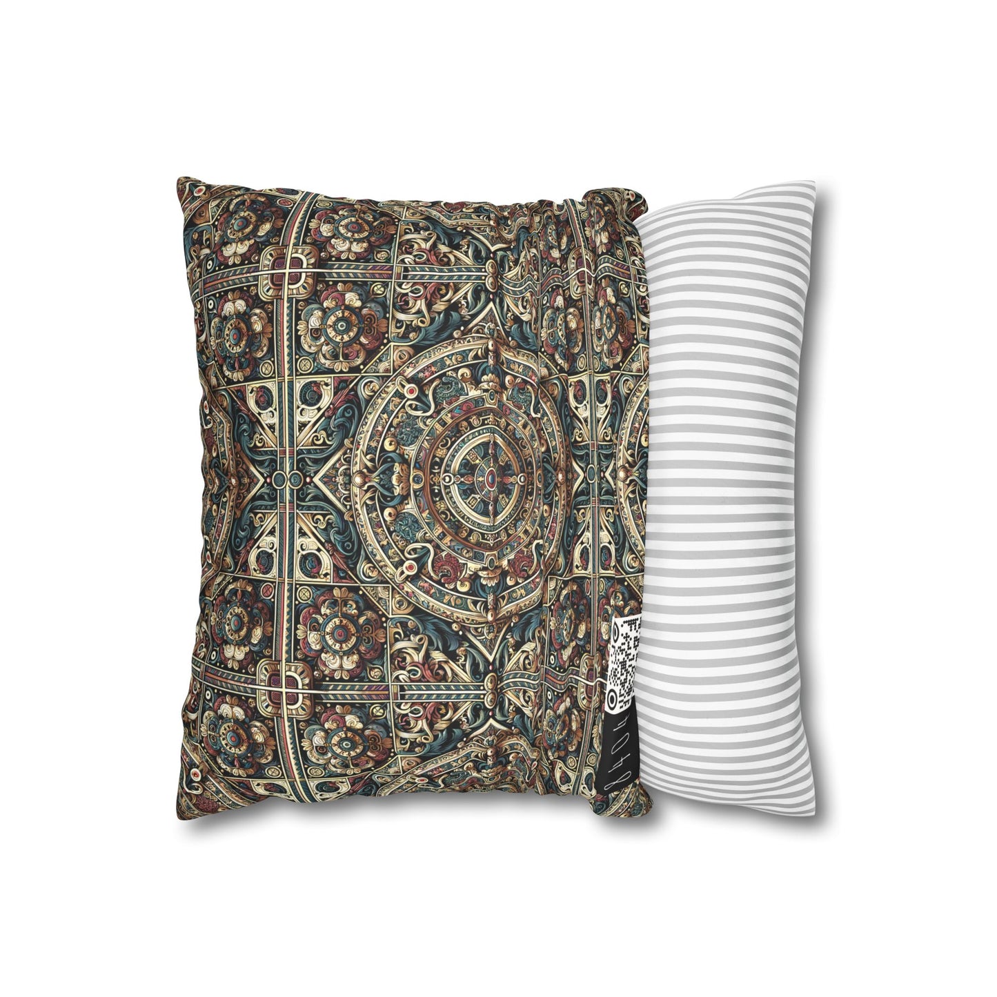 Urban Renaissance Historical Fusion With Street Edge Faux Suede Square Pillowcase - 8404 Design-57