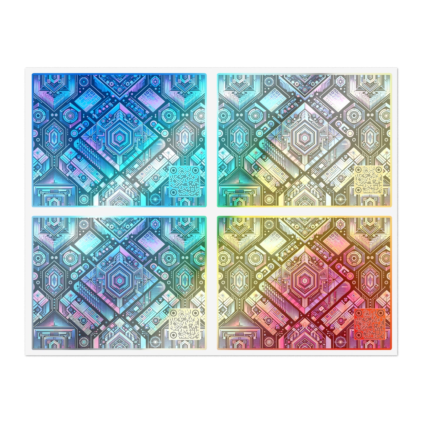 Digital Dreamland Futuristic Tech Aesthetic Sticker Sheets - 8404 Design-46