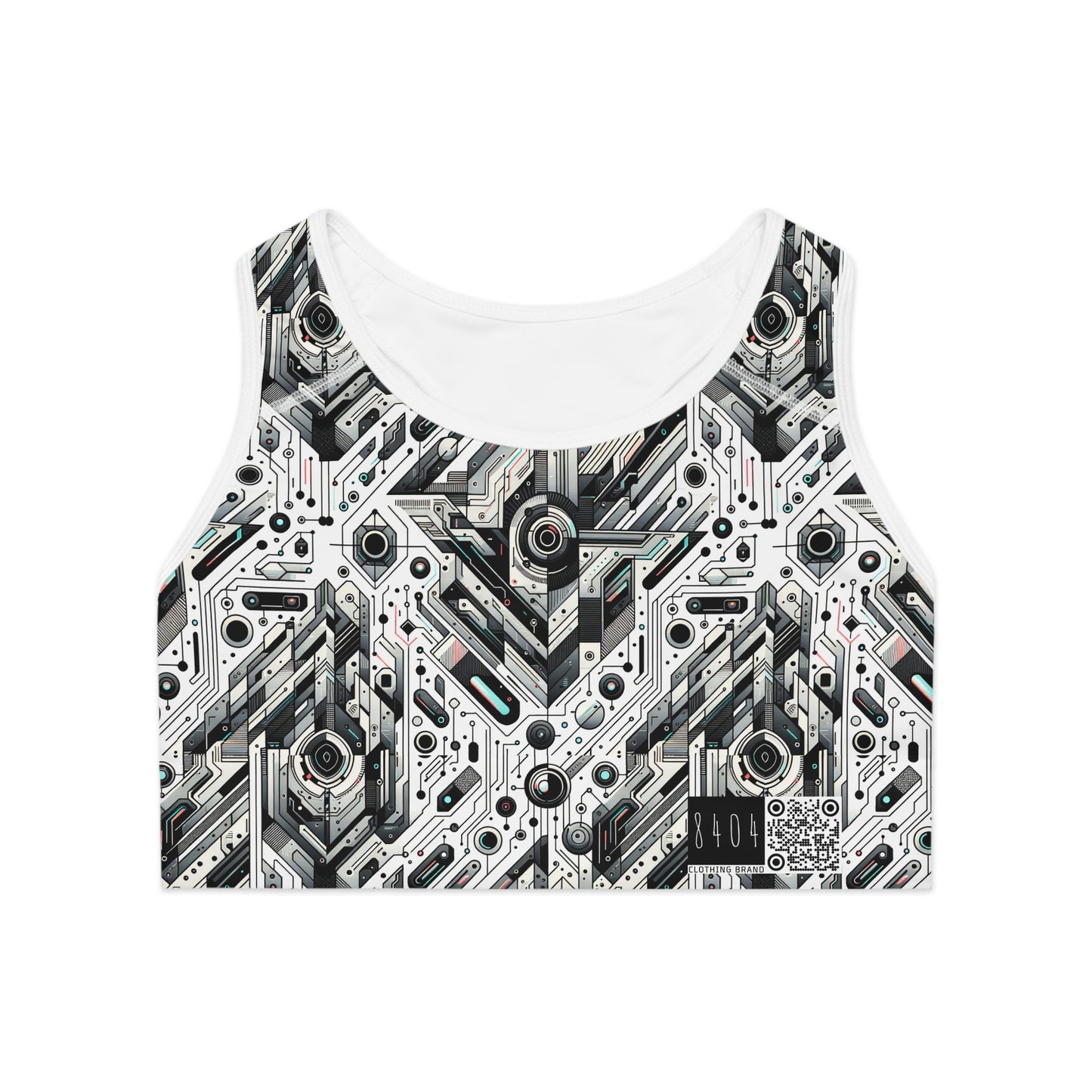 Tech-Infused Streetwear Tech-Forward Minimalism Sports Bra - 8404 Design-51