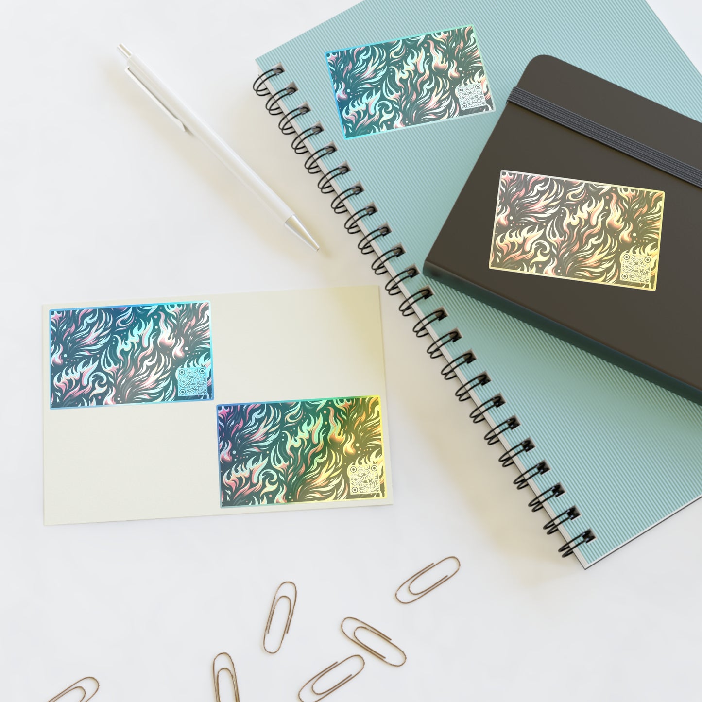 Fire & Flames Bold Streetwear Statement Sticker Sheets - 8404 Design-60