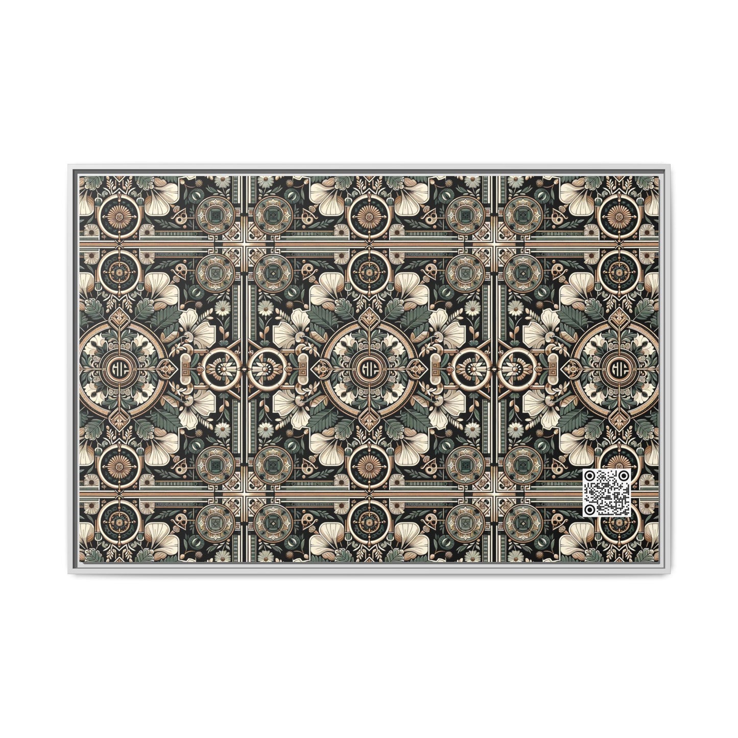 Cyber Garden Party Tech Garden Extravaganza Matte Canvas, Framed (multi-Color) - 8404 Design-66 A