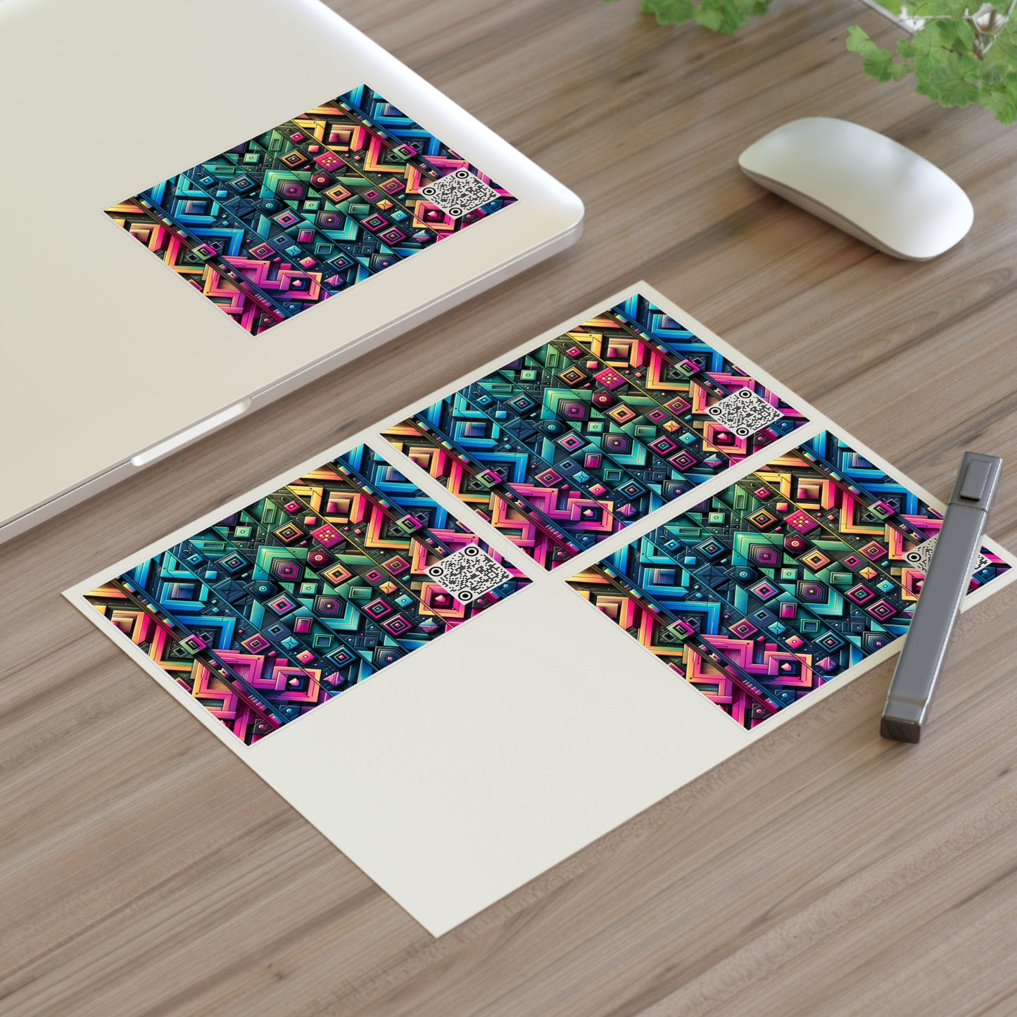 Tech-Inspired Graphics Cyberpunk Cool Sticker Sheets - 8404 Design-58