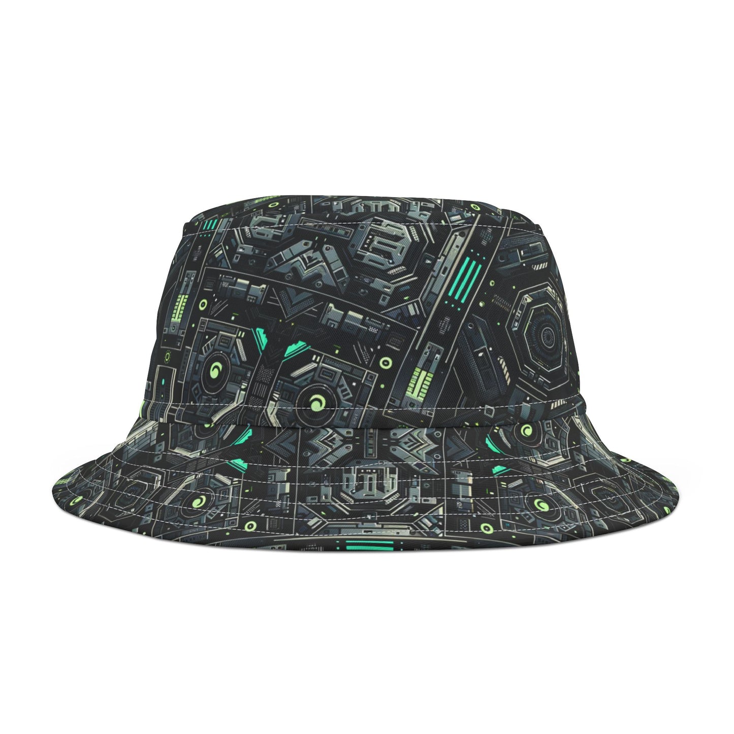 Tech Noir Tech-Forward Minimalism Bucket Hat - 8404 Design-52