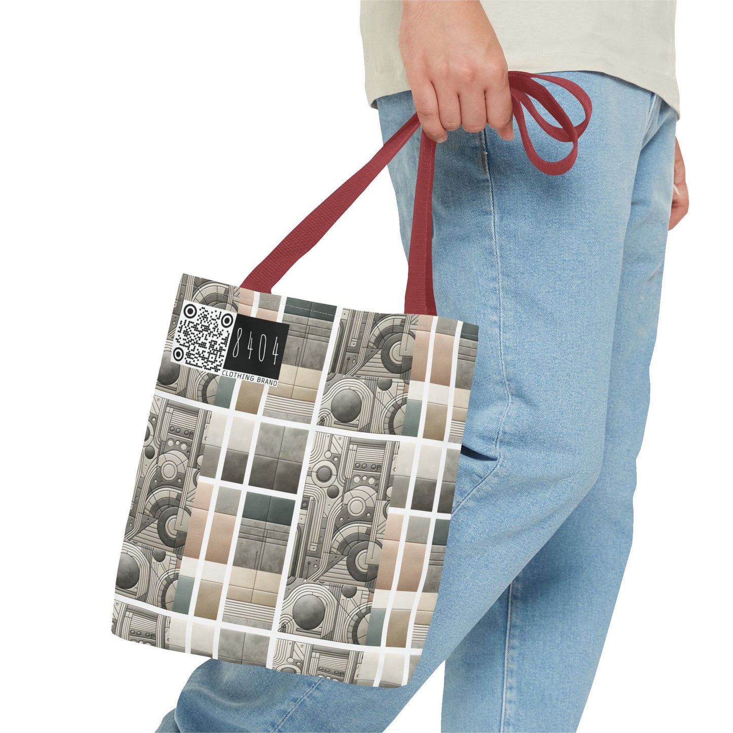 Tech Utility Chic Tech-Forward Minimalist Tote Bag - 8404 Design-59