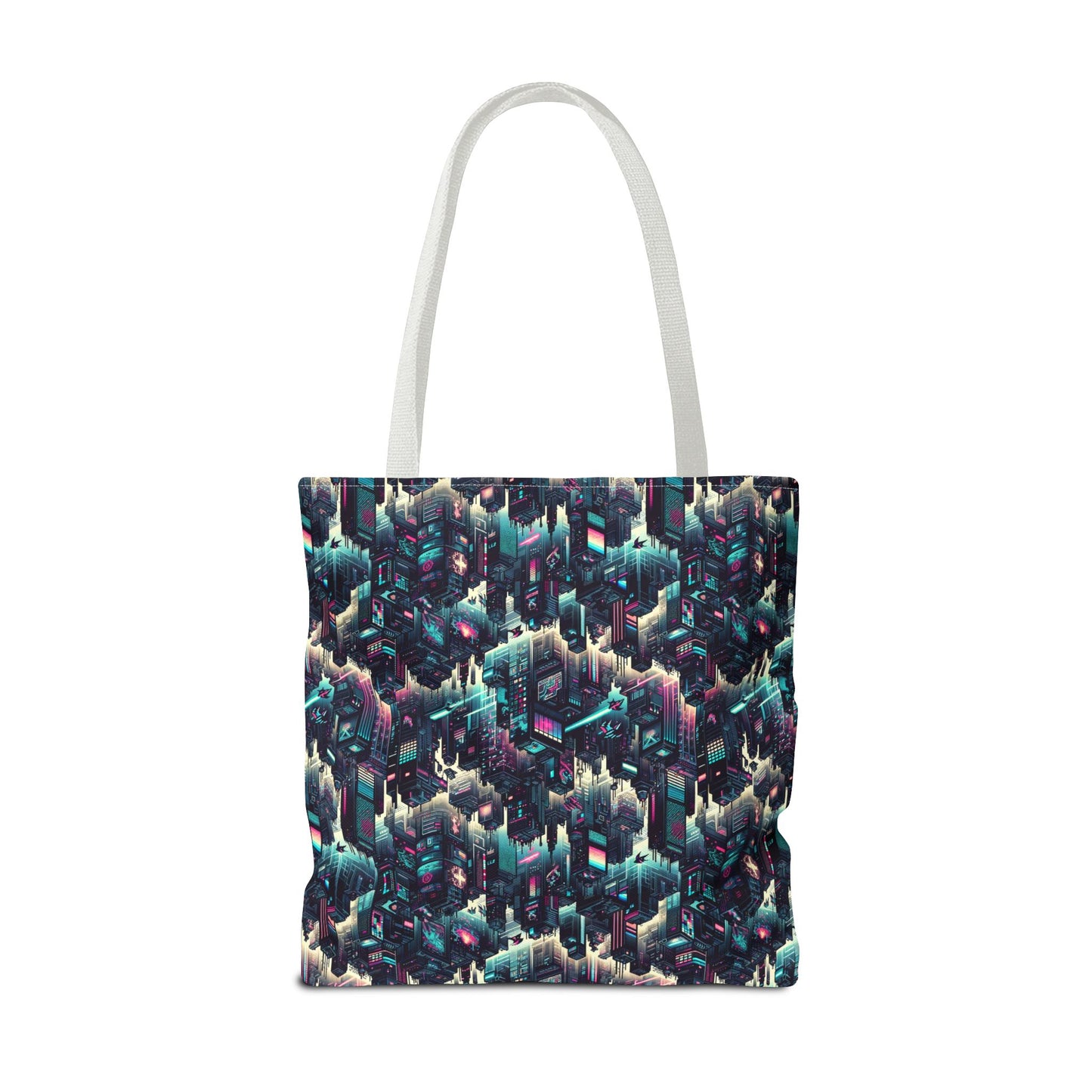Digital Rebellion Tech-Inspired Streetwear Tote Bag - 8404 Design-51