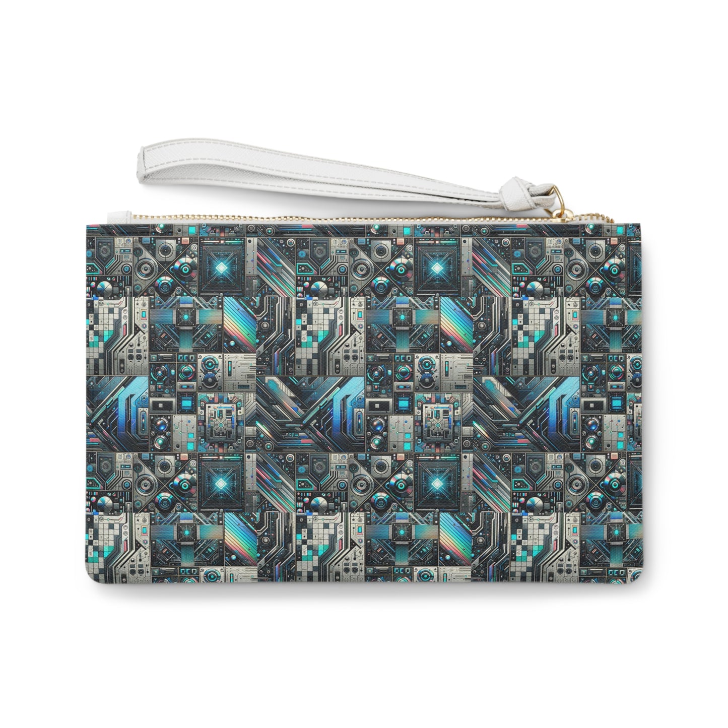 Tech-Infused Futurism Sleek Tech Edge Clutch Bag - 8404 Design-48