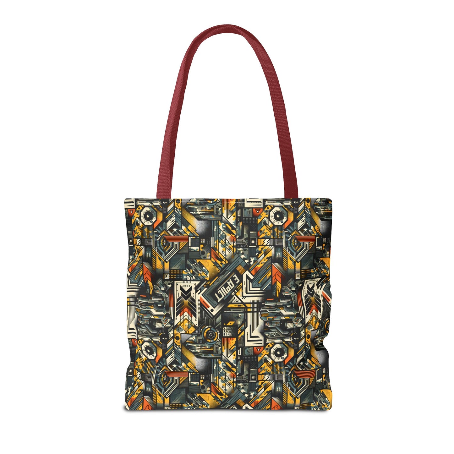 Digital Punk Futuristic Grunge Tote Bag - 8404 Design-49