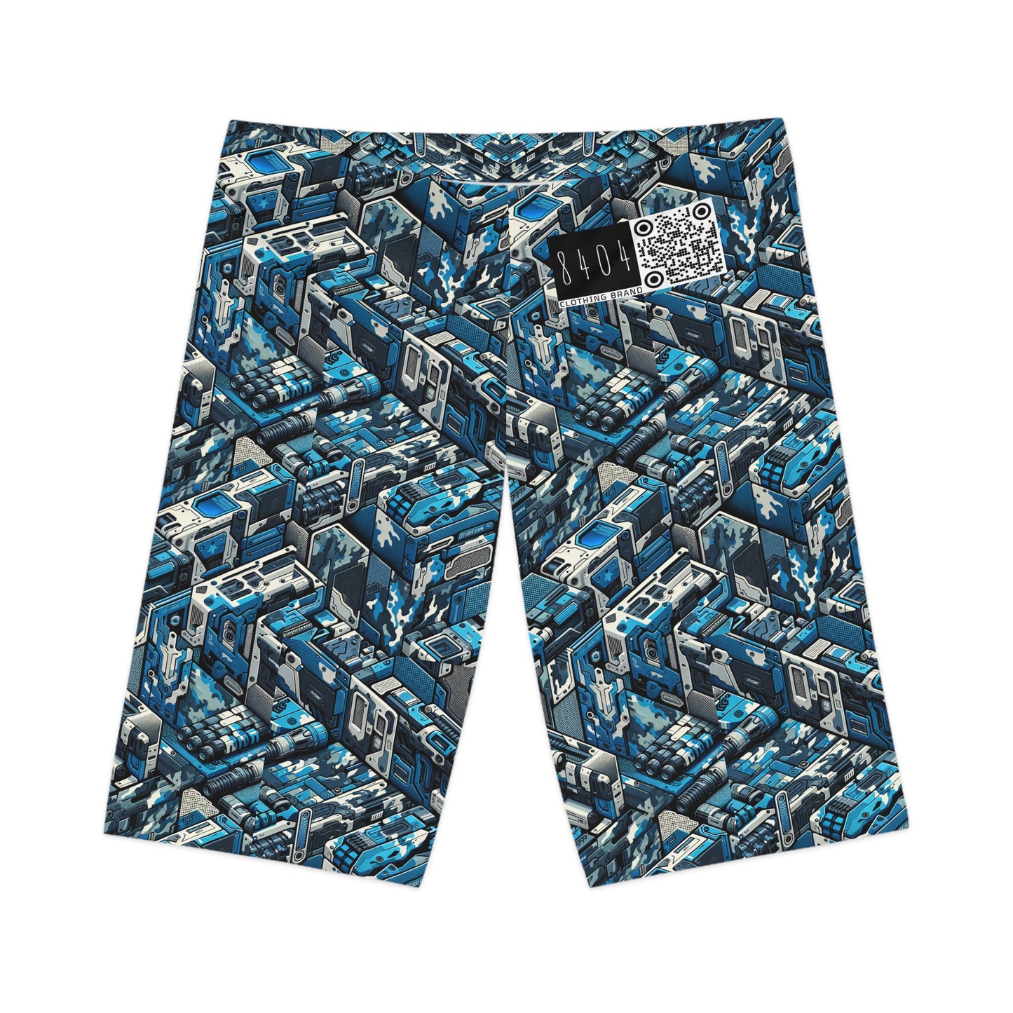 Tech Urban Camo Tech-Forward Streetwear With a Futuristic Military Edge Women's Bike Shorts - 8404 Design-51