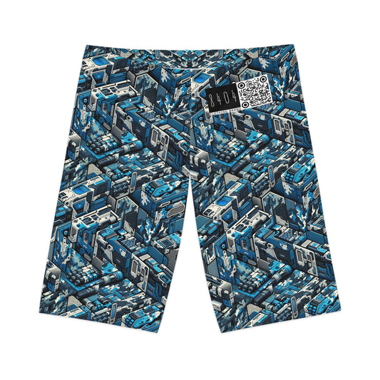 Tech Urban Camo Tech-Forward Streetwear With a Futuristic Military Edge Women's Bike Shorts - 8404 Design-51