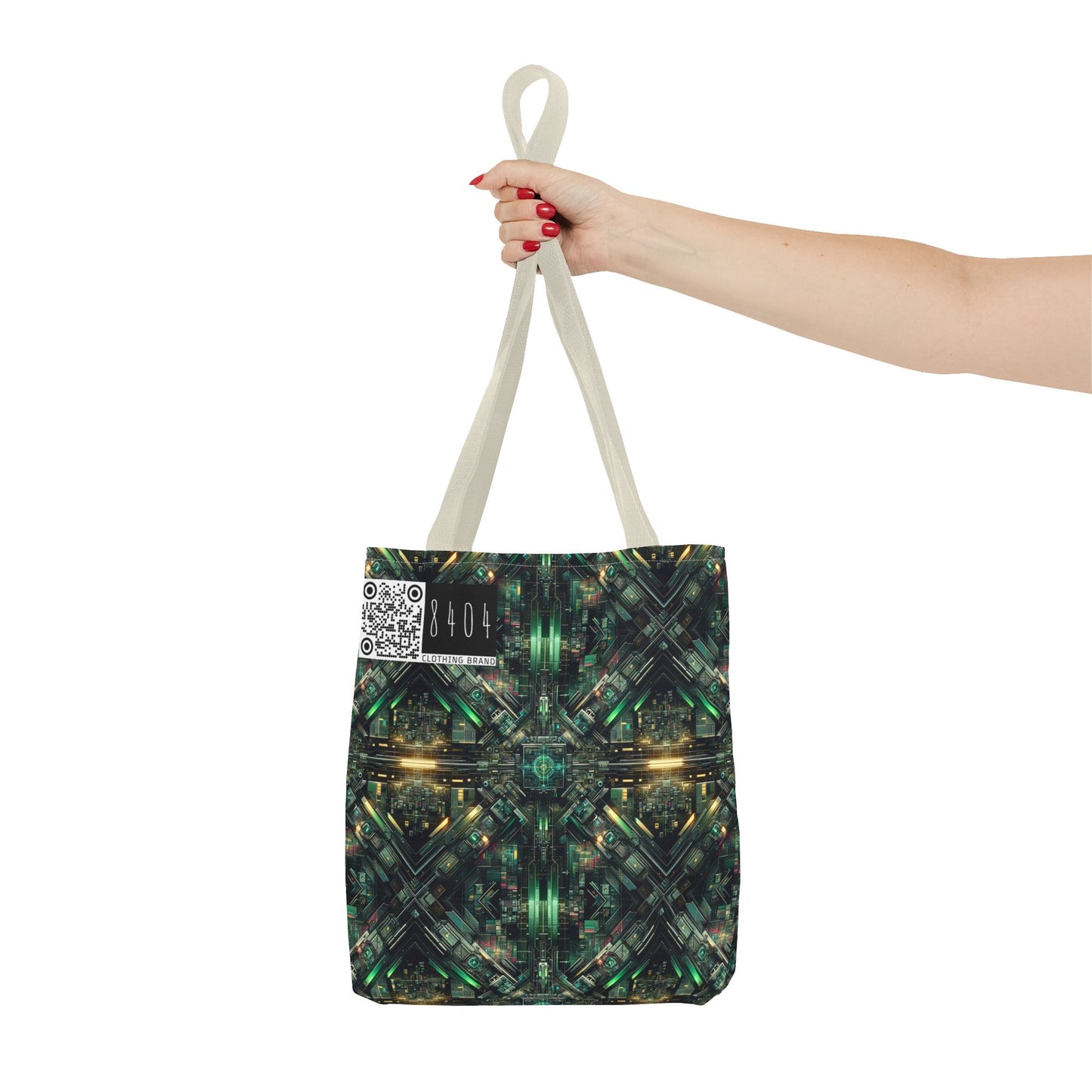 Tech Noir Graphics Tech-Inspired Streetwear Tote Bag - 8404 Design-56