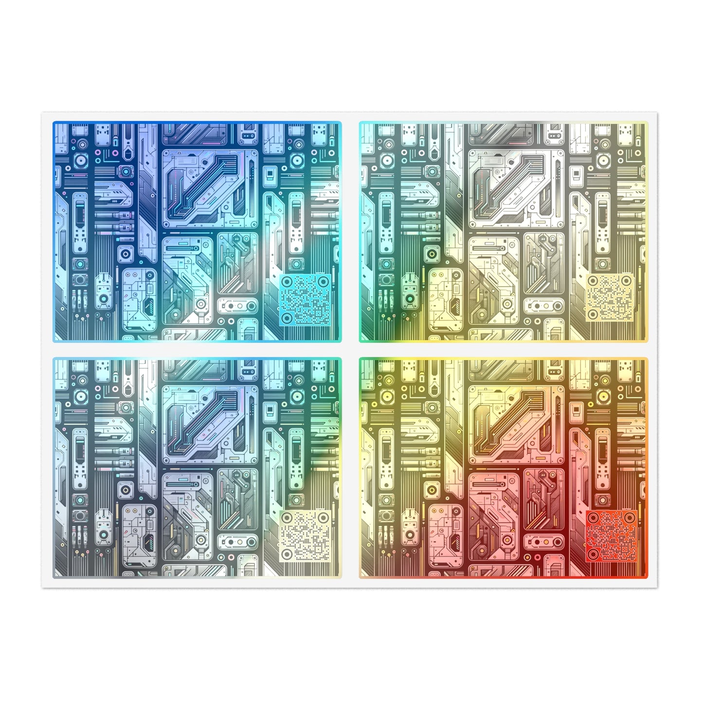 Tech Utility Gear Tech-Forward Minimalism Sticker Sheets - 8404 Design-45