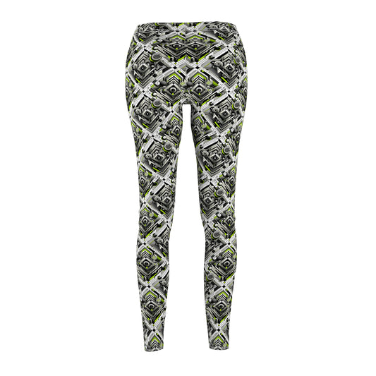 Elevated Sporty Tech Tech-Forward Streetwear Women's Cut & Sew Casual Leggings - 8404 Design-70