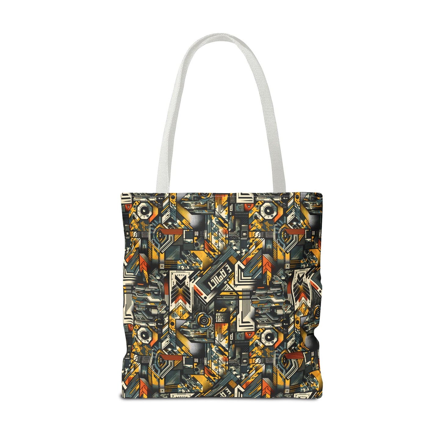Digital Punk Futuristic Grunge Tote Bag - 8404 Design-49