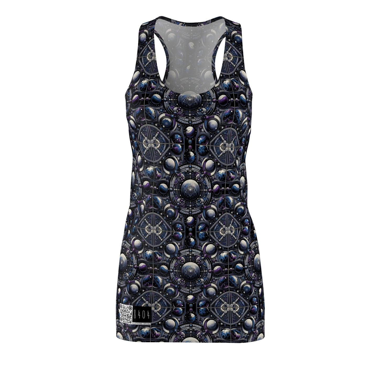 Tech Astronaut Tech-Forward Streetwear Meets Space Exploration Women's Cut & Sew Racerback Dress - 8404 Design-46