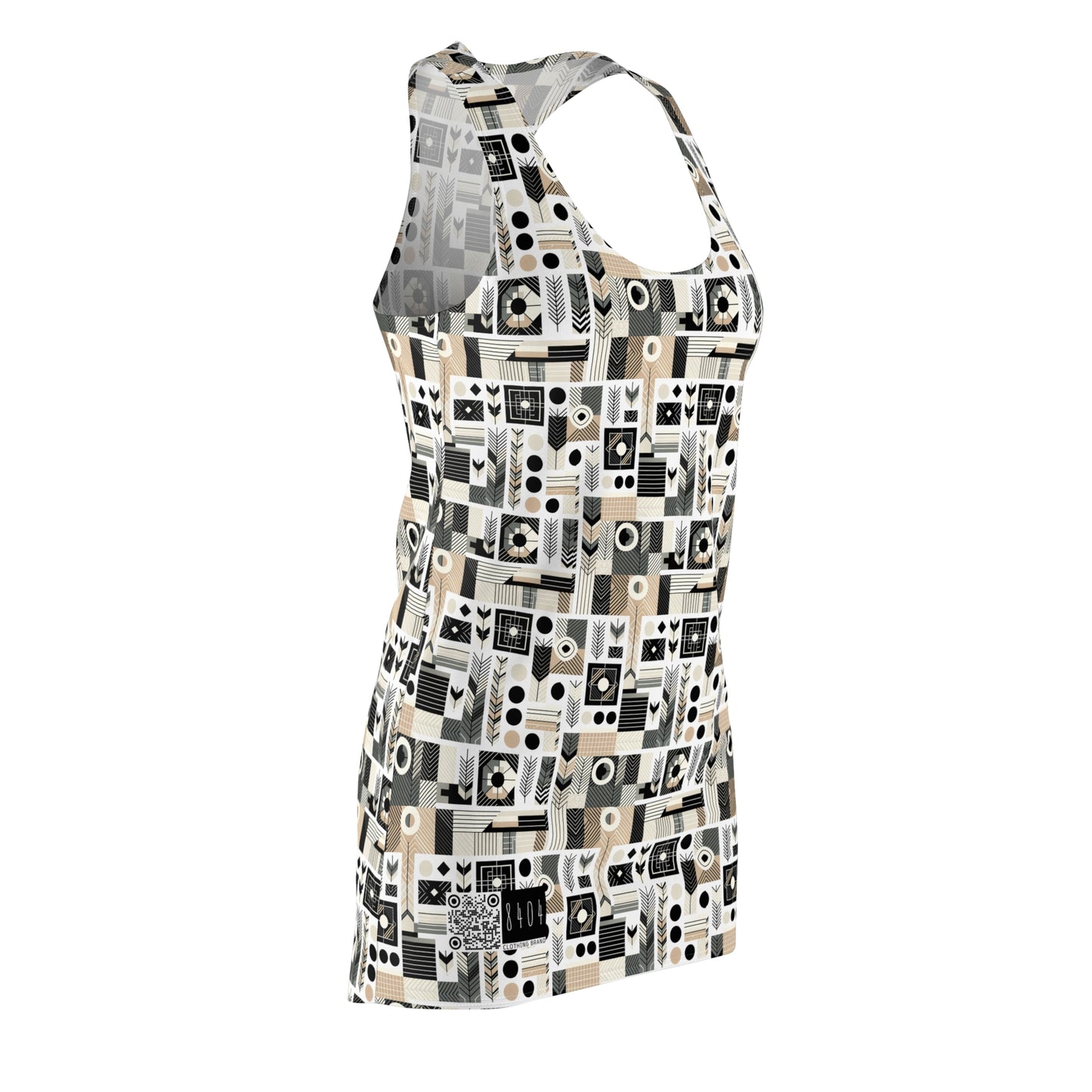 Elevated Athleisure Modern Sophistication With Sporty Elements Women's Cut & Sew Racerback Dress - 8404 Design-57