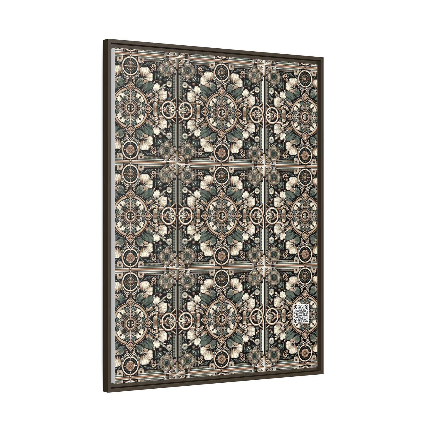 Cyber Garden Party Tech Garden Extravaganza Matte Canvas, Framed (multi-Color) - 8404 Design-66 A