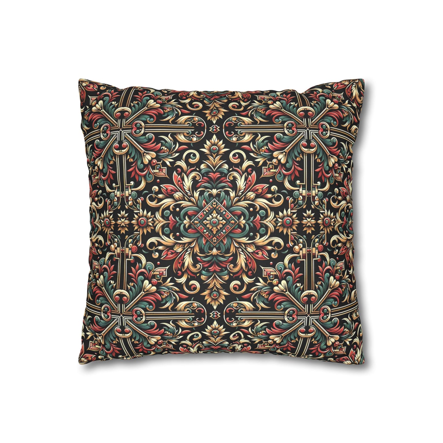 Streetwear Renaissance Artistic Clash of Old and New Faux Suede Square Pillowcase - 8404 Design-46