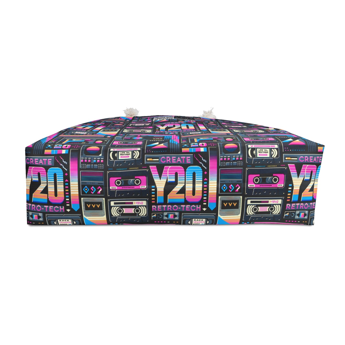 Digital Nostalgia Tech-Inspired Retro Fusion Weekender Bag - 8404 Design-65