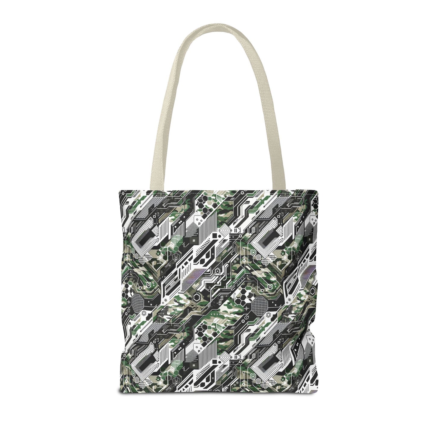 Tech Camo Fusion Tech-Forward Streetwear With a Futuristic Edge Tote Bag - 8404 Design-46