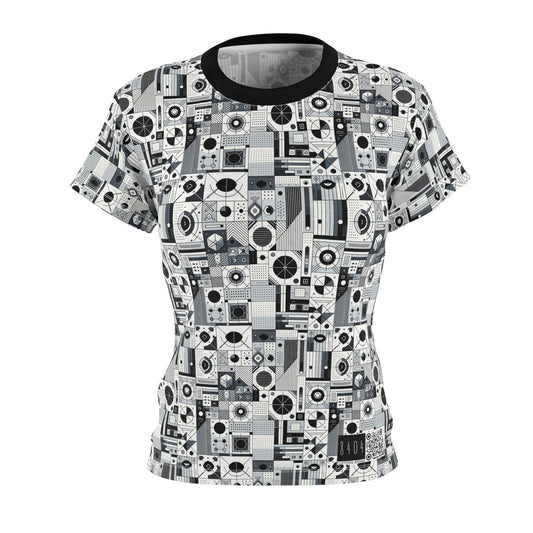 Digital Minimalism Minimalist Tech Women's Cut & Sew Tee - 8404 Design-65