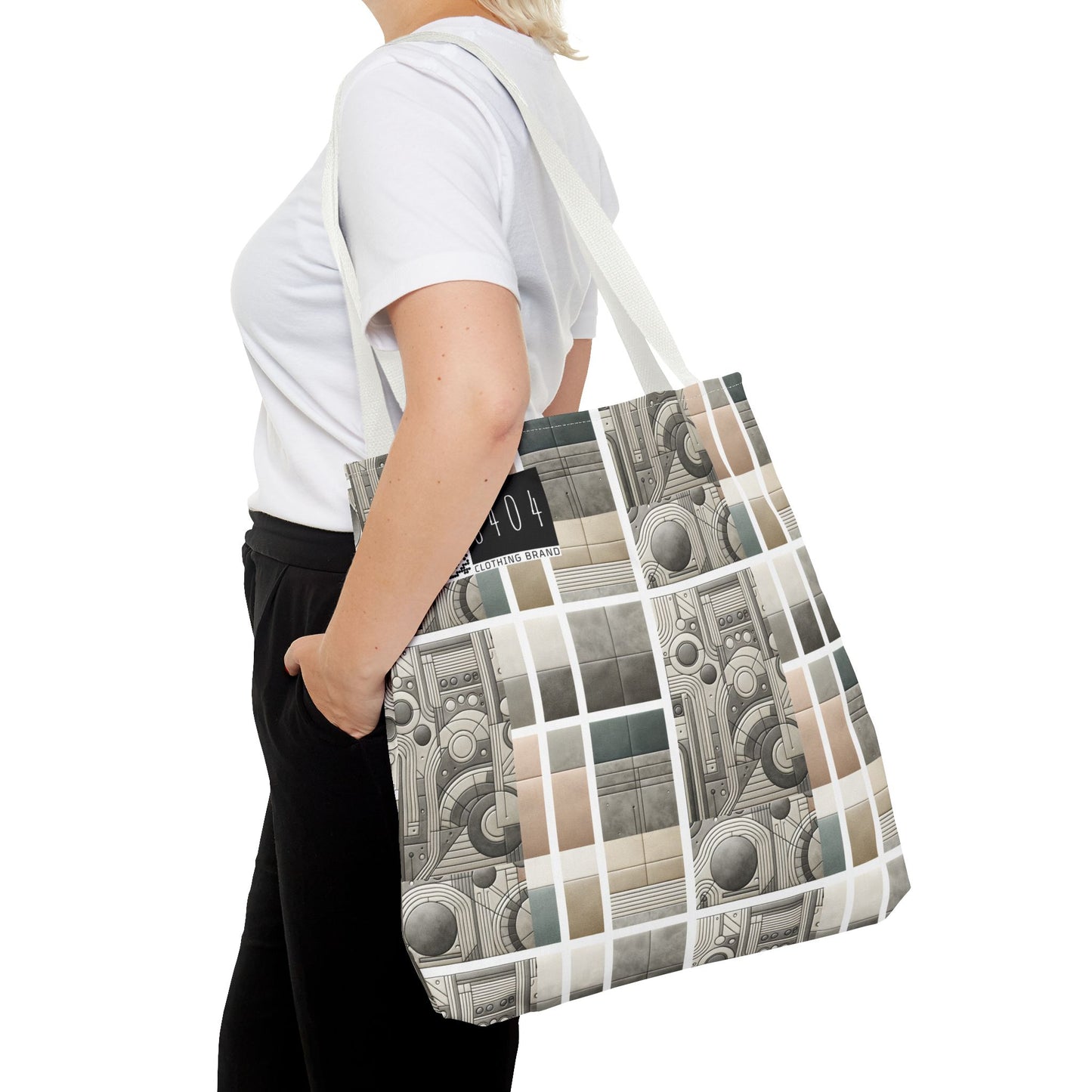 Tech Utility Chic Tech-Forward Minimalist Tote Bag - 8404 Design-59