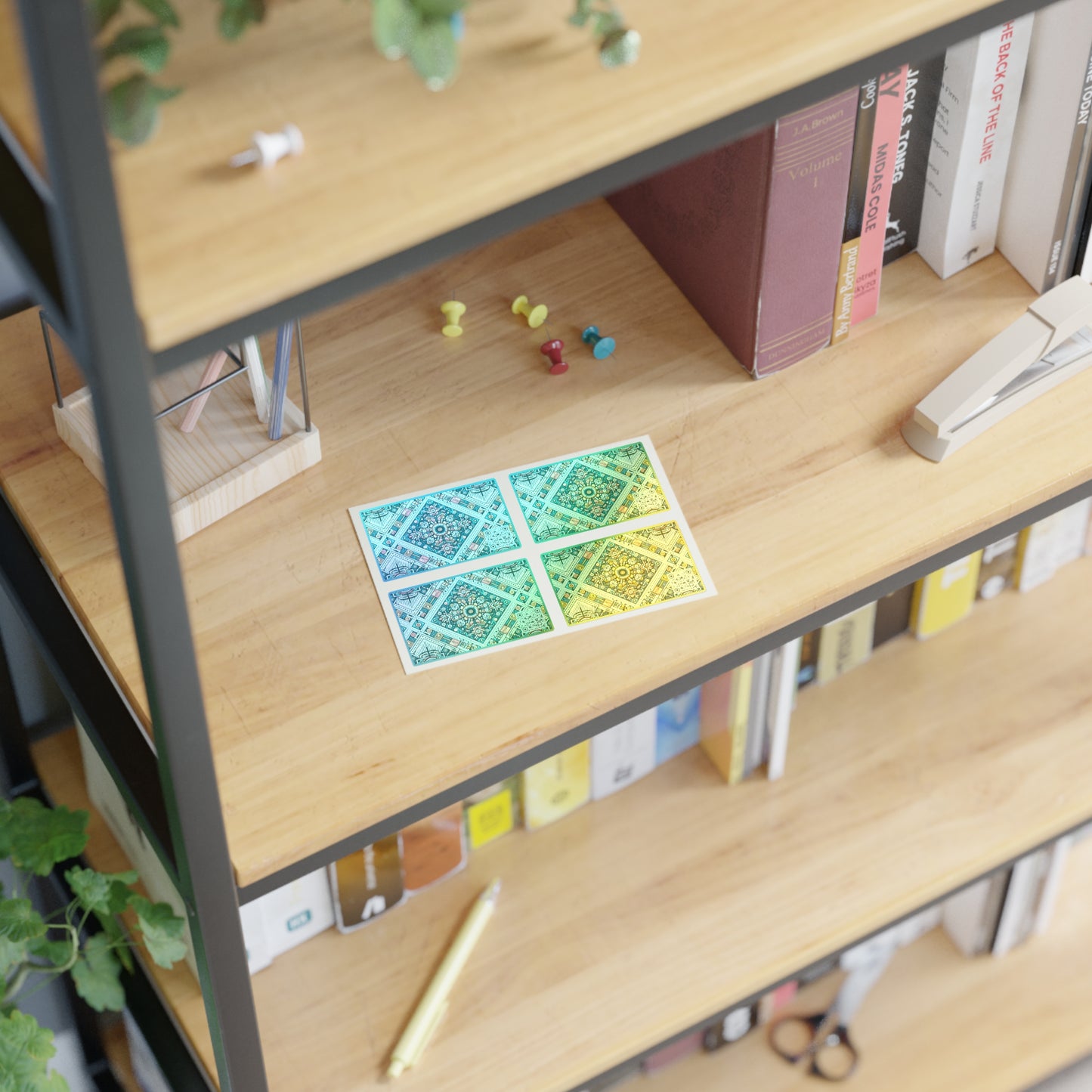 Cultural Fusion Tech Blend of Cultural Heritage With Tech-Inspired Elements Sticker Sheets - 8404 Design-64