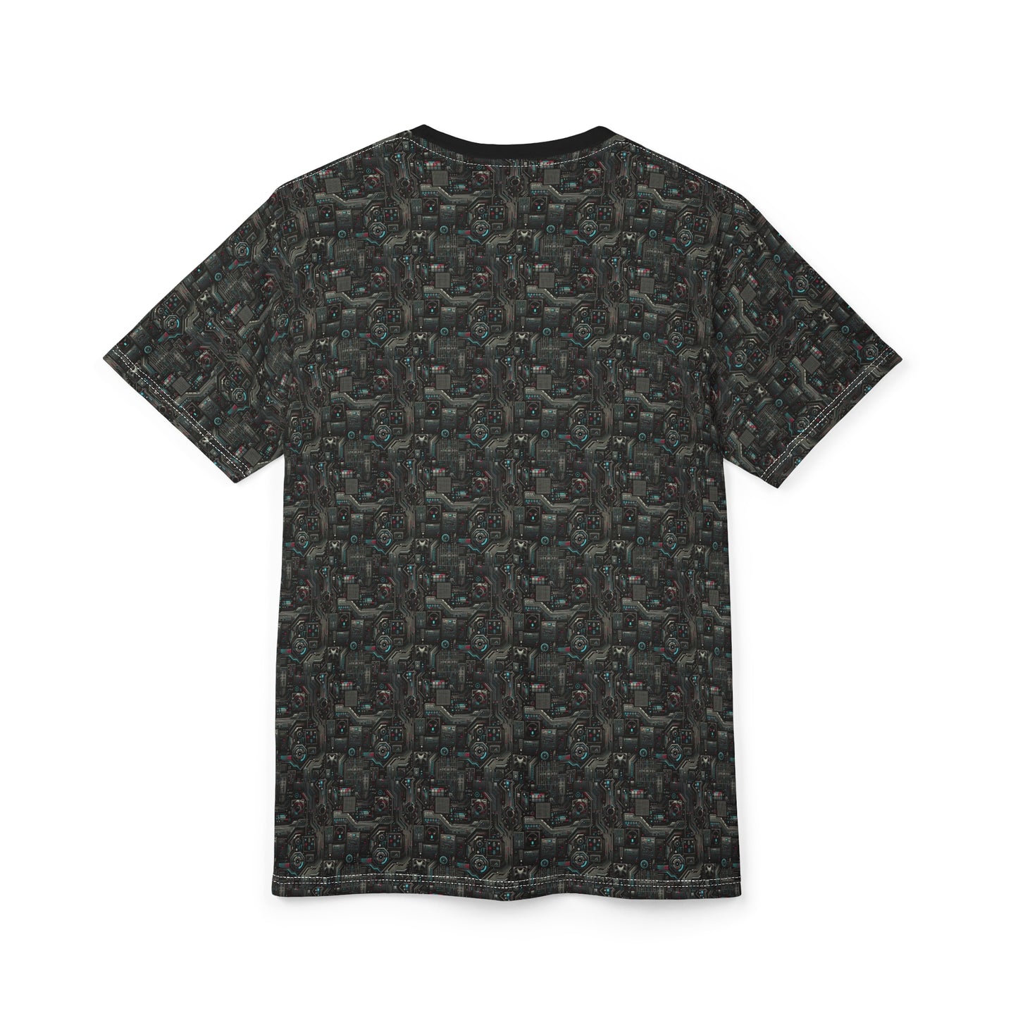 Tech Noir Aesthetics Sleek Tech Streetwear Unisex Cut & Sew Tee - 8404 Design-52