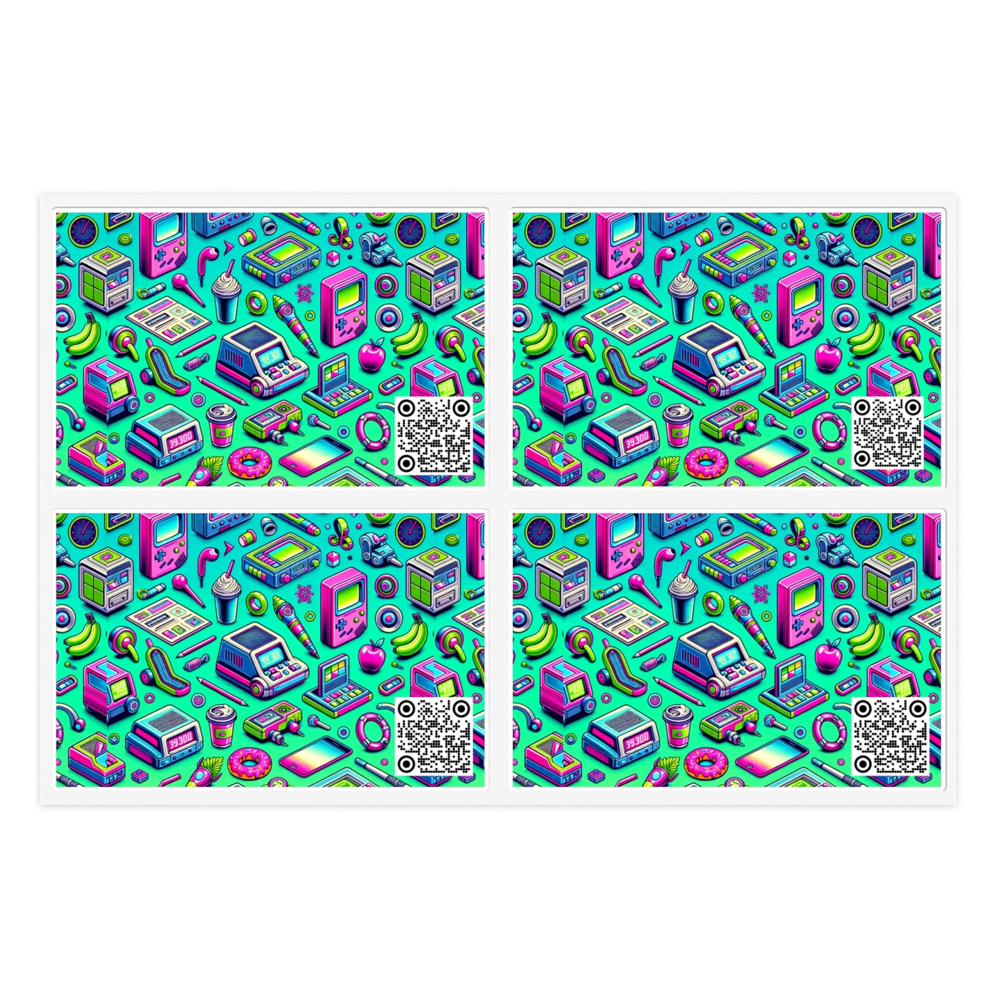 Y2k Revival Nostalgic Futurism Sticker Sheets - 8404 Design-48