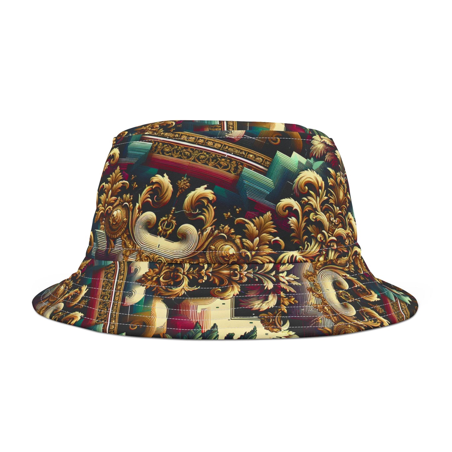 Digital Renaissance Modern Baroque Fusion Bucket Hat - 8404 Design-60