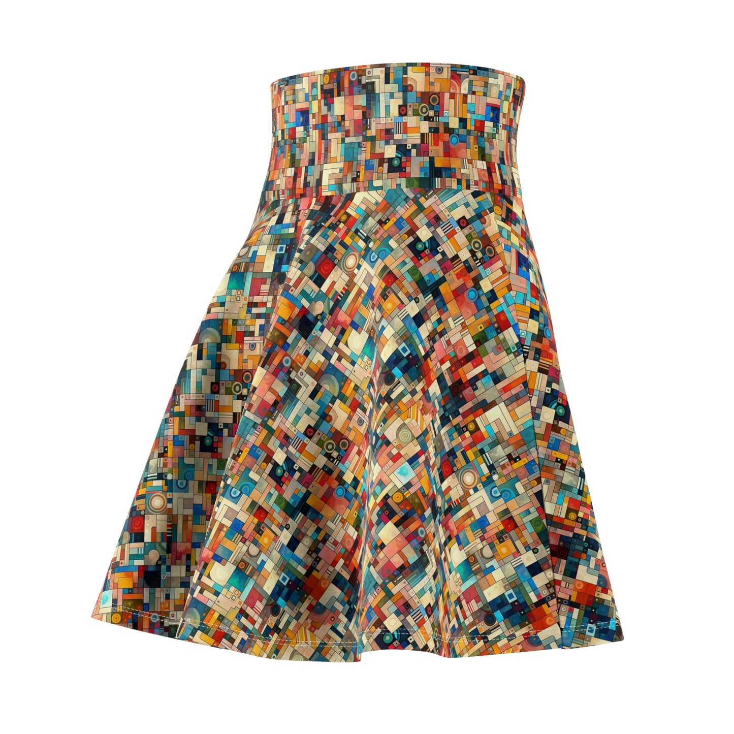 Digital Artistic Expression Artistic Streetwear Women's Skater Skirt - 8404 Design-46