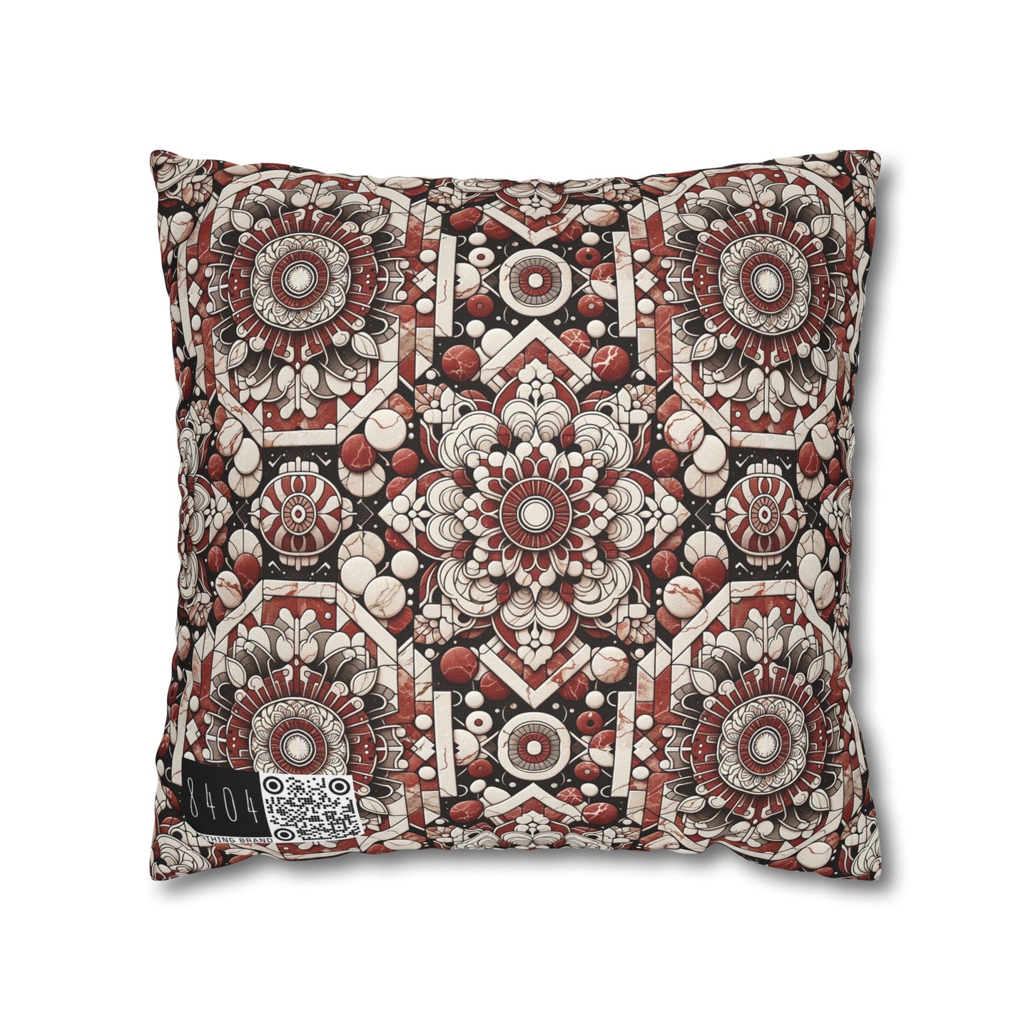 Neo Jomon Sculptural Aesthetics Artisanal Streetwear Spun Polyester Square Pillowcase - 8404 Design-55