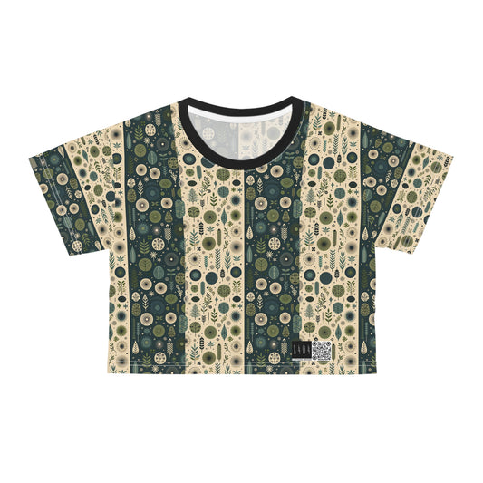 Sustainable Street Utility Sustainable Tech Streetwear Crop Tee - 8404 Design-62
