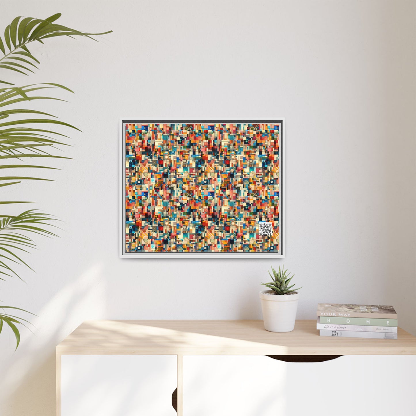 Digital Artistic Expression Artistic Streetwear Matte Canvas, Framed (multi-Color) - 8404 Design-46 B