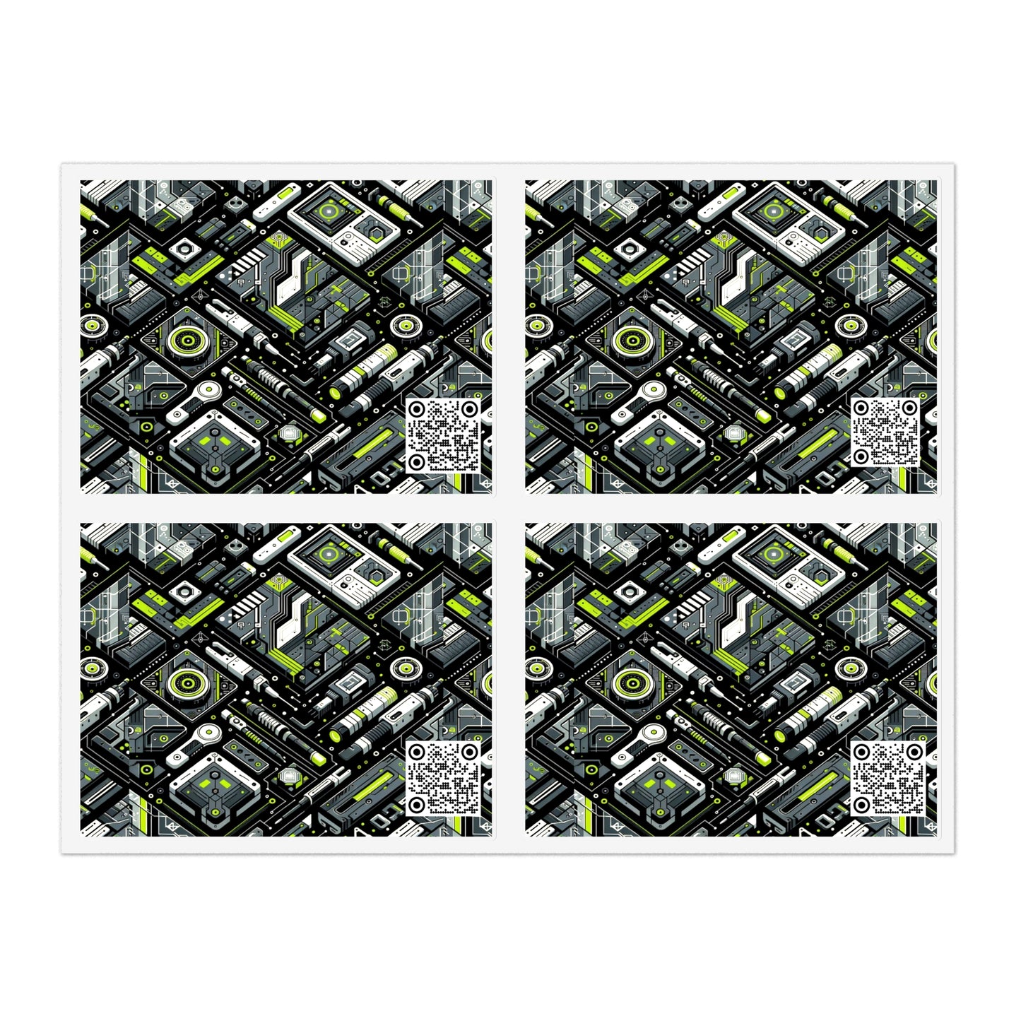 Tech Utility Futuristic Utility Sticker Sheets - 8404 Design-62
