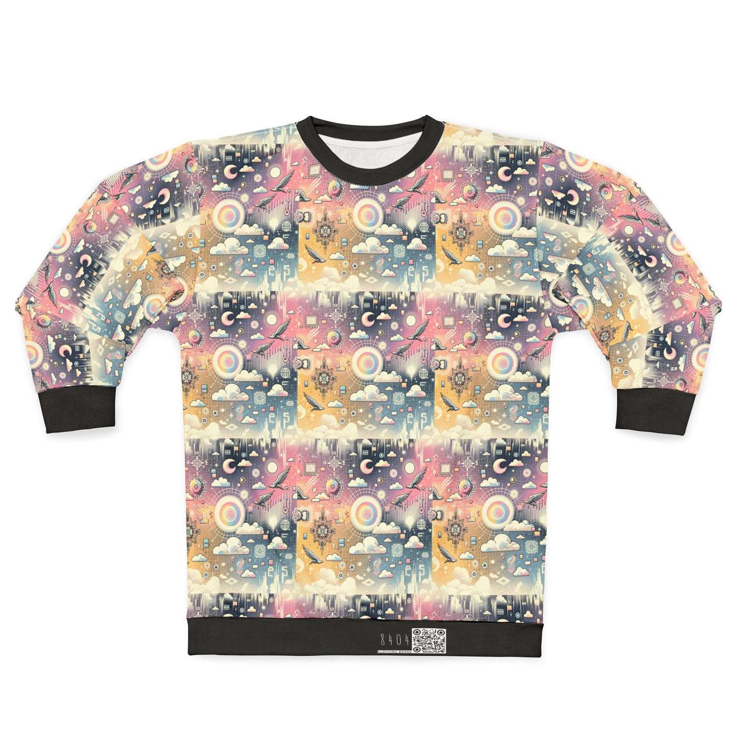 Digital Dreamland Whimsical and Nostalgic Streetwear With a Digital Twist Sweatshirt - 8404 Design-69