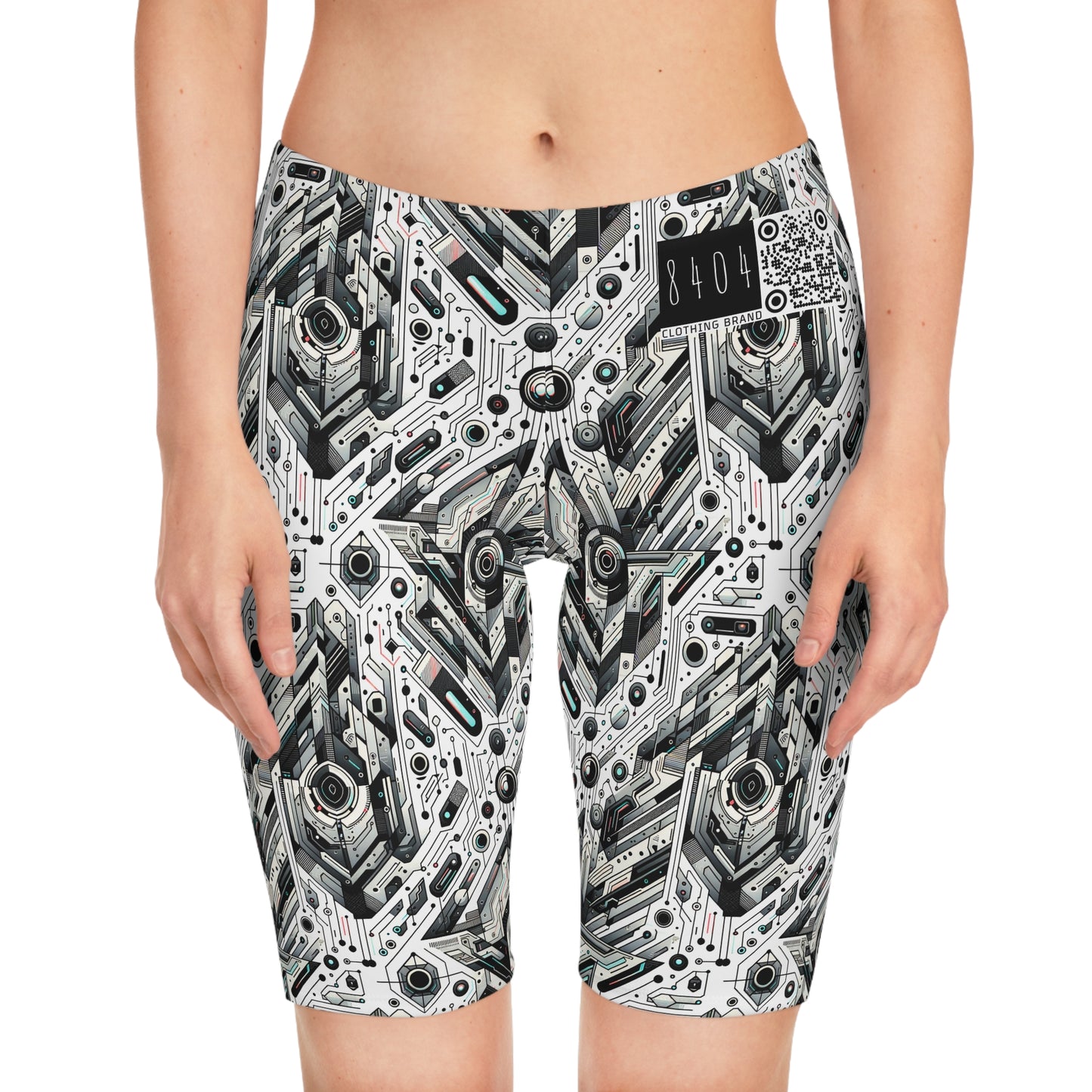 Tech-Infused Streetwear Tech-Forward Minimalism Women's Bike Shorts - 8404 Design-51