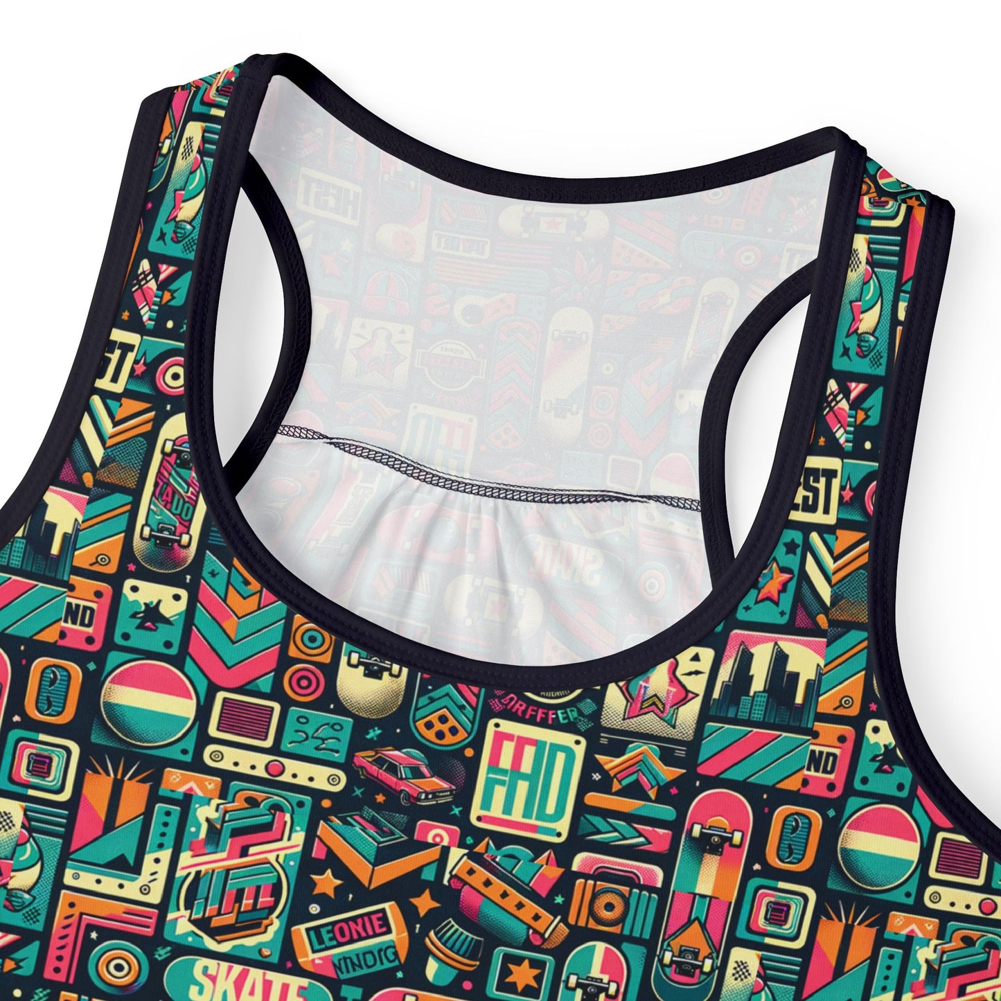 Skate Culture Revival Urban Retro Cool Women's Tank Top - 8404 Design-61