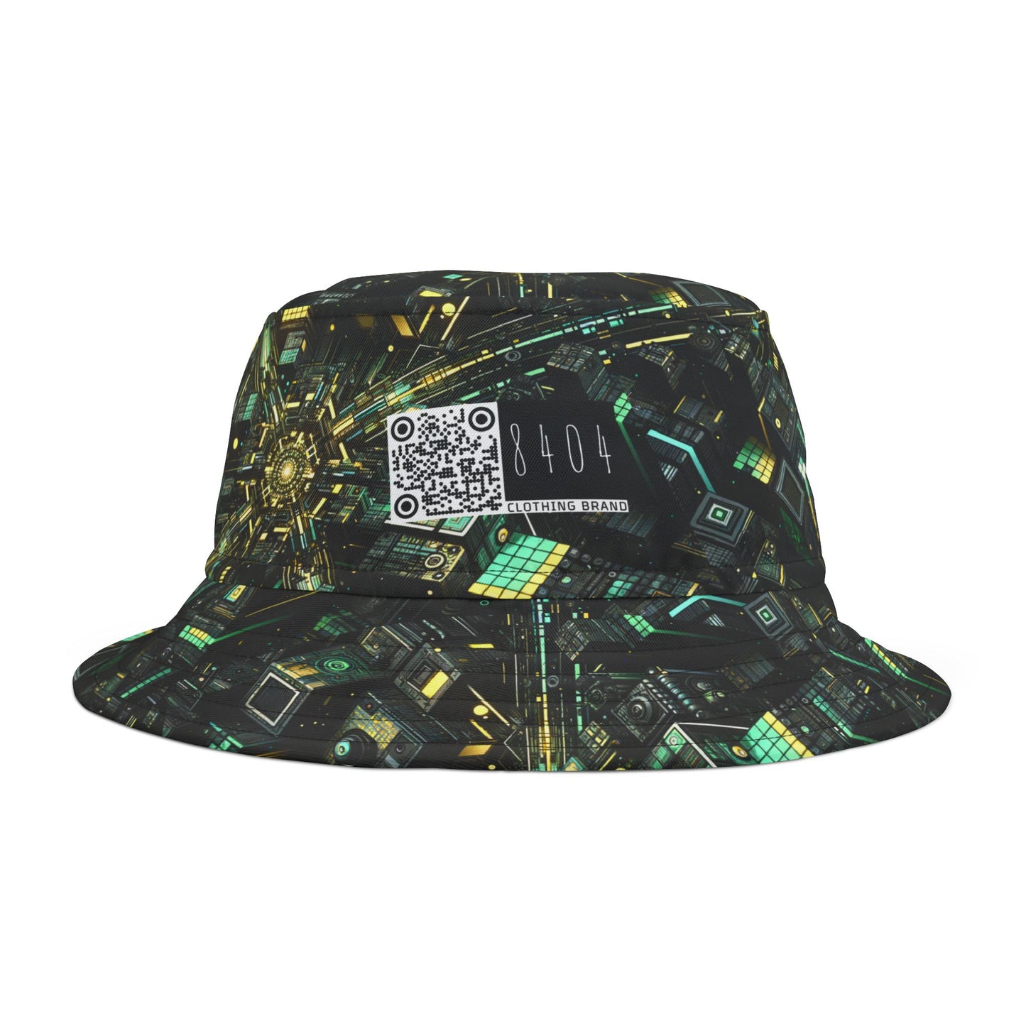 Tech Noir Graphics Tech-Inspired Streetwear Bucket Hat - 8404 Design-66