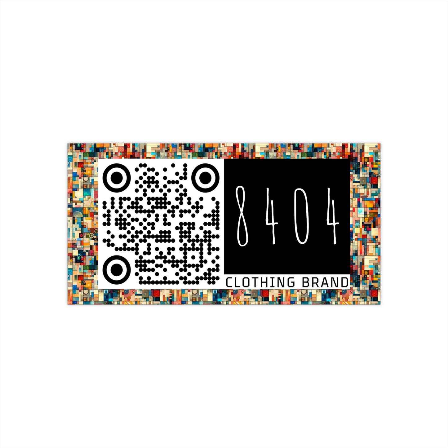 Digital Artistic Expression Artistic Streetwear Bumper Sticker - 8404 Design-46