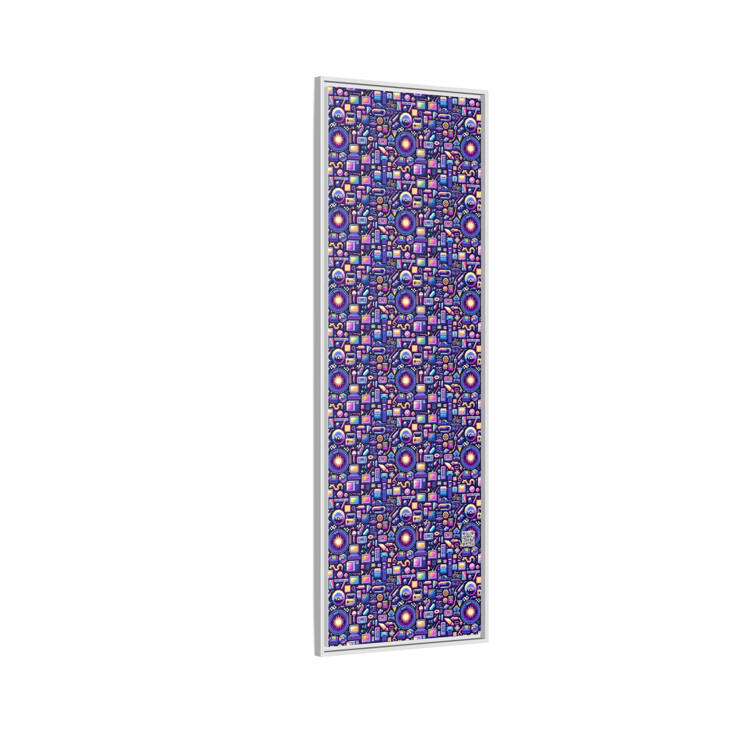 Digital Nostalgia Modern Retro Fusion Matte Canvas, Framed (multi-Color) - 8404 Design-64 B