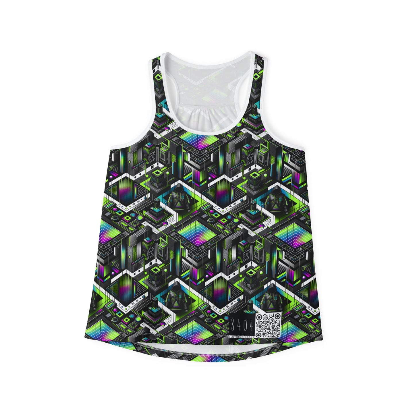 Retro Futurism Graphics Tech-Forward Streetwear Women's Tank Top - 8404 Design-52