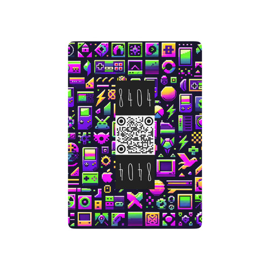 Digital Nostalgia Remix Modern Vintage Fusion Poker Playing Cards - 8404 Design-49 B