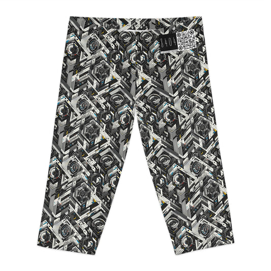 Tech Athletic Fusion Tech-Forward Athletic Women's Capri Leggings - 8404 Design-63