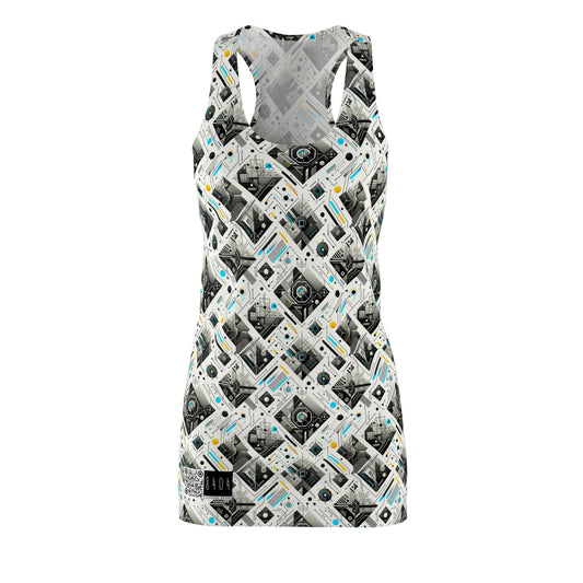 Tech Minimalism Minimalist Tech Women's Cut & Sew Racerback Dress - 8404 Design-47